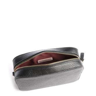 Coccinelle kožená crossbody kabelka malá černá