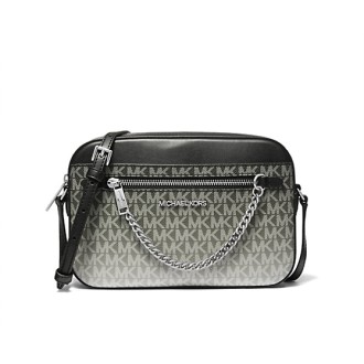 Michael Kors jet set large crossbody chain Ombré černá
