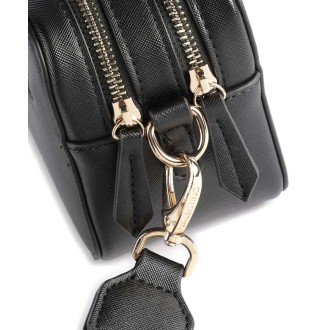 Valentino Bags crossbody kabelka double zip dva popruhy černá