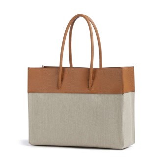 Coccinelle shopper velká kabelka natural hnědá