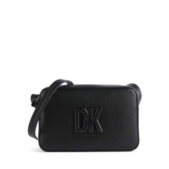DKNY M7A kožená crossbody kabelka černá
