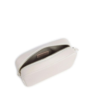 Coccinelle kožená crossbody kabelka malá bílá blanco