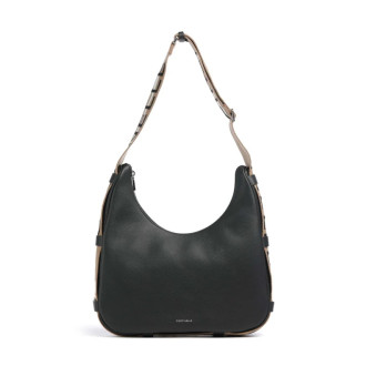 Coccinelle kožená kabelka přes rameno velká hobo černá