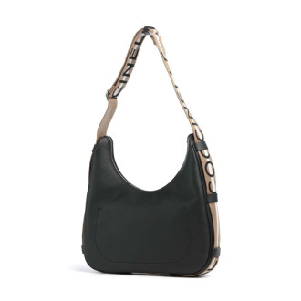 Coccinelle kožená kabelka přes rameno velká hobo černá