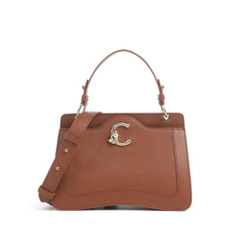Coccinelle CM kožená kabelka hnědá