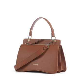 Coccinelle CM kožená kabelka hnědá