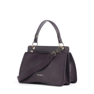 Coccinelle CM kožená kabelka hnědo fialová švestka