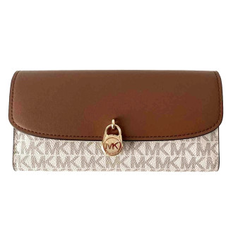 Michael Kors peněženka Hamilton Continental logo vanilla