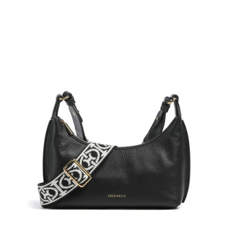 Coccinelle kožená kabelka přes rameno malá černá