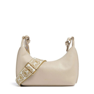 Coccinelle kožená kabelka přes rameno malá béžová