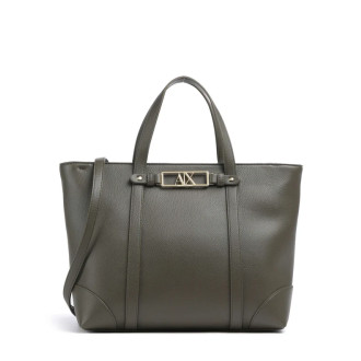 Armani Exchange kabelka shopper umělá kůže zelená